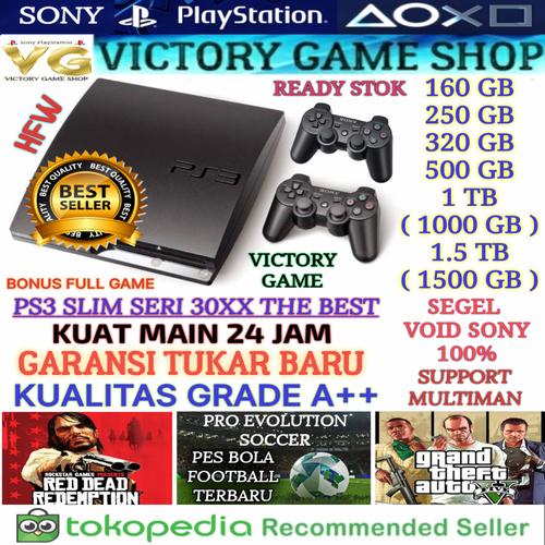 PS3 PS 3 PLAYSTATION 3 SLIM 500GB OFW/ + STIK + FULL GAME (BISA MILIH)