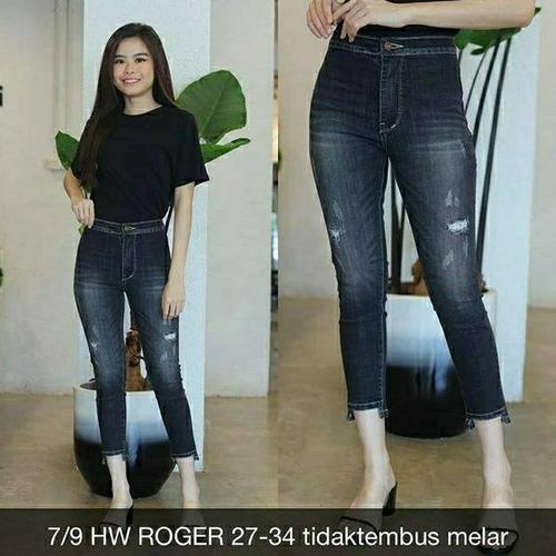 Jual Celana Jeans Wanita 7/9 HW Roger 