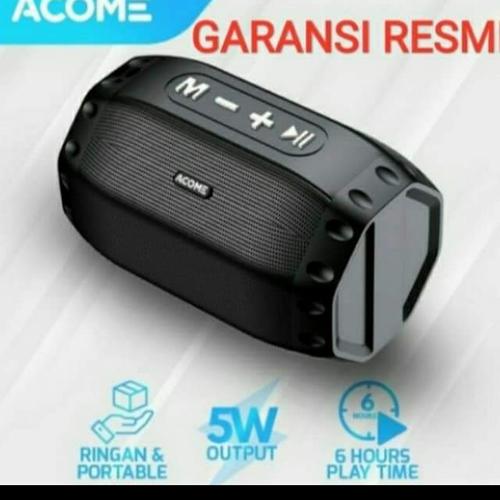 Jual speaker bluetooth acome a2. hitam 