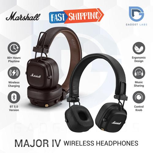Jual Marshall Major IV Bluetooth Headphone Major 4 - Garansi Resmi - Black  - Jakarta Utara - Gadget Labs | Tokopedia
