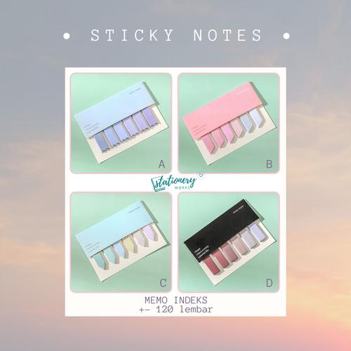 Jual Sticky notes tabs memo indeks - Ombre Gradasi Pastel bookmarks - A ...