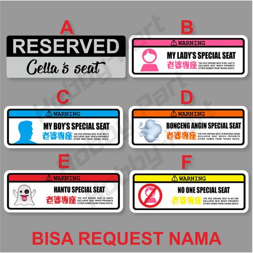 Gambar STICKER TIMBUL SPECIAL SEAT CUSTOM - B, Non Timbul dari hobby-part Jakarta Utara Tokopedia