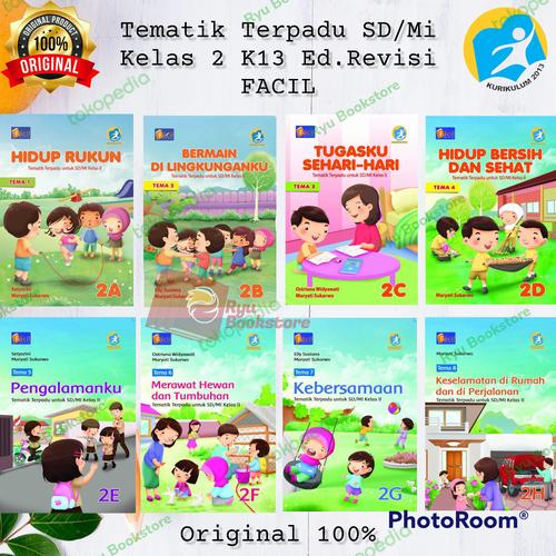 Jual Buku Tematik Kelas 2 SD K13 Jilid 2A - 2H Ed.Revisi Facil - 2A ...
