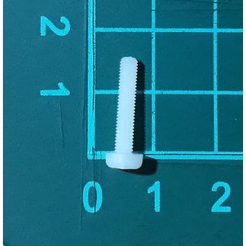 Gambar skrup baut screw plastik putih nylon M3 x 15 mm dari SentraOnlineShop Kab. Tangerang Tokopedia