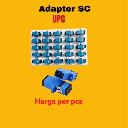 Jual ADAPTER SC UPC barel adaptor sc upc/apc/mm/om3 fiber optic ...