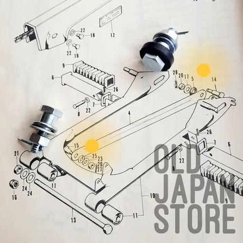 Jual Baut panel rem set Assy Honda CB100 CB125 S90 CG125 GL100 Win ...