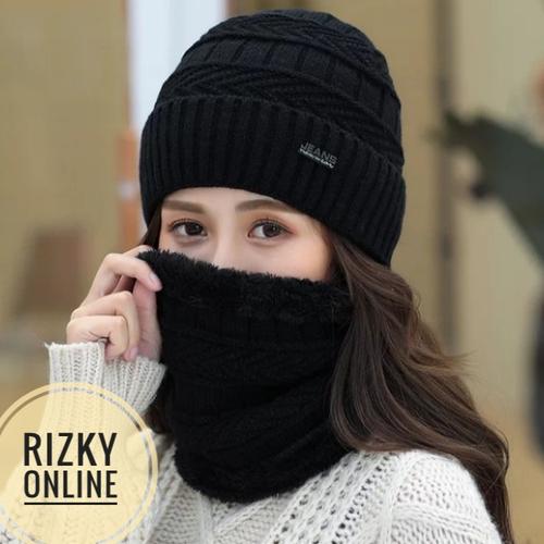 Jual topi kupluk pria wanita tanpa syal 