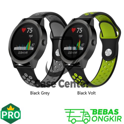 Jual Strap Nike Rubber 20mm Samsung Galaxy Watch Active 2 Huawei GT Amazfit  - Black Grey - Kota Tangerang - case center | Tokopedia