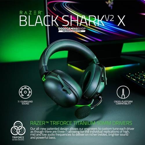 Jual Razer Blackshark V2 X - Gaming Headset - Green Edition - Jakarta Pusat  - GOODGAMINGM2M | Tokopedia