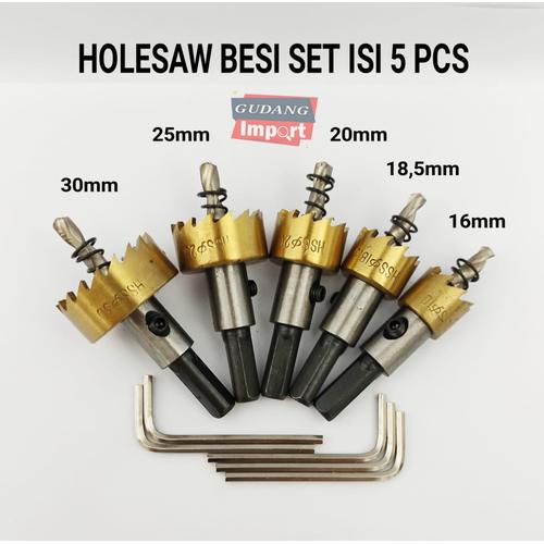 Gambar HOLESAW HOLE SAW MATA BOR BEMBOLONG BESI 16MM 18MM 20MM 25MM 30MM dari GUDANGIMPORT99 Kab. Tangerang Tokopedia