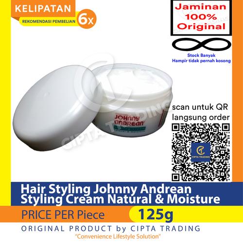 Promo Hair StylingJohnny AndreanStyling Cream Natural & Moisture 125g each Tanpa Bubble
