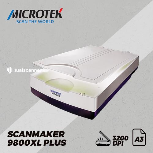 Gambar Scanner Microtek ScanMaker 9800XL PLUS Flatbed - 1600 dpi - (A4/A3) dari Jual Scanner Official Jakarta Barat Tokopedia