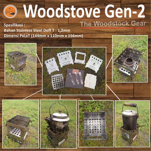Jual Firebox Stove / Woodstove Gen 2 /Bushcraft /camping /hiking Kab