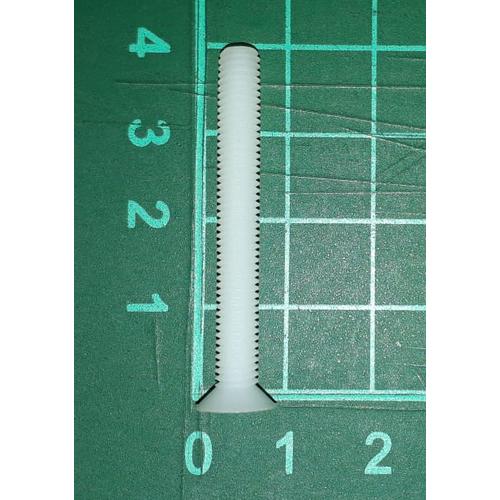Gambar skrup baut screw plastik putih nylon M5 x 40 mm kepala miring dari SentraOnlineShop Kab. Tangerang Tokopedia