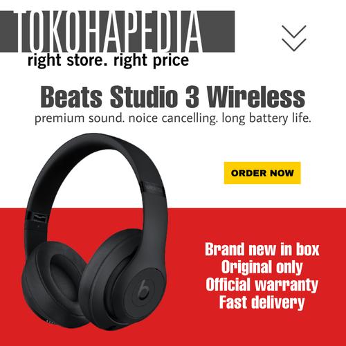Jual BEATS STUDIO 3 Wireless ORIGINAL RESMI Beats By Dr. Dre - WHITE -  Jakarta Pusat - tokohapedia | Tokopedia