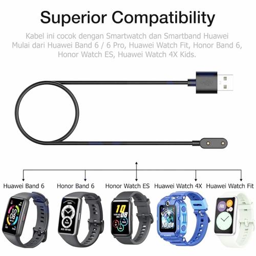 Jual Charger Huawei Band 6 Watch Fit Honor Band 6 Watch 4X Watch ES - Hitam  - Kota Tangerang Selatan - Hangermedal Dot Com | Tokopedia