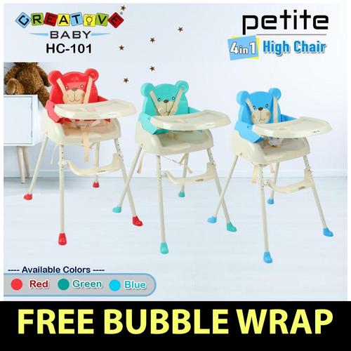 Jual Petite High Chair Creative Baby HC101 4in1 Baby Chair Kursi Makan ...