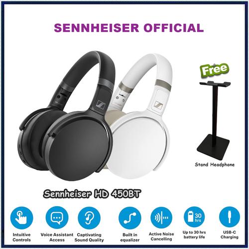 Jual Sennheiser HD 450BT Noise Canceling Wireless Headphones HD450BT HD 450  - Jakarta Selatan - ORIGINAL IT SHOP | Tokopedia