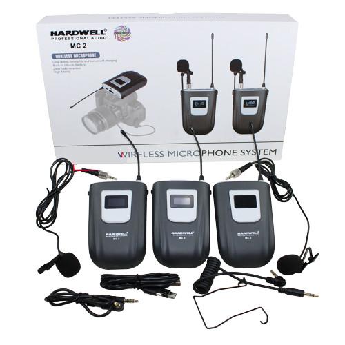 Gambar Mic wireless HARDWELL MC2 DSLR PC SMARTPHONE Vlog Interview Camera dari EtalaseBelanja Jakarta Pusat Tokopedia