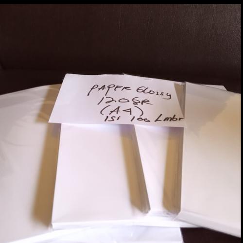Jual Kertas Photo Glossy 120gr A4 (isi 100 lembar) SEMARANG - Putih