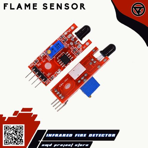 Jual Modul Sensor Api IR Flame Detector KY-026 4pin Digital & Analog ...