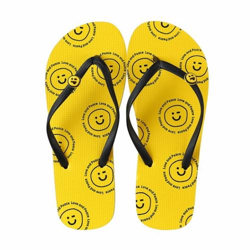 yellow flip flops womens