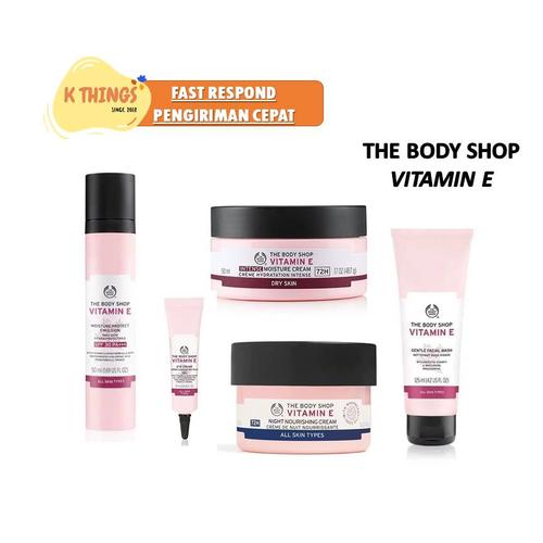 Promo THE BODY SHOP Vitamin E Face Wash Day Lotion Spf30 Night Eye