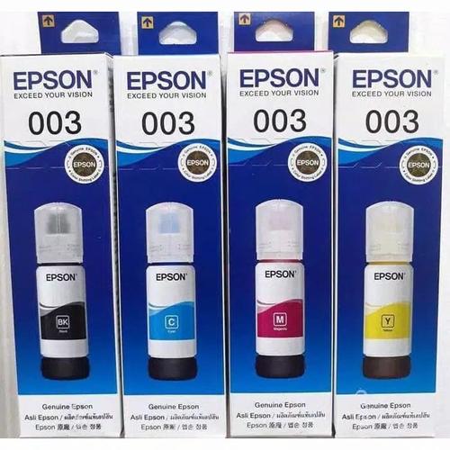 Jual TINTA 003 ORIGINAL ASLI 1SET ASLI L3110 L3150 L3110 L3150 L1110 L3159  - Jakarta Selatan - jaya raya stor | Tokopedia