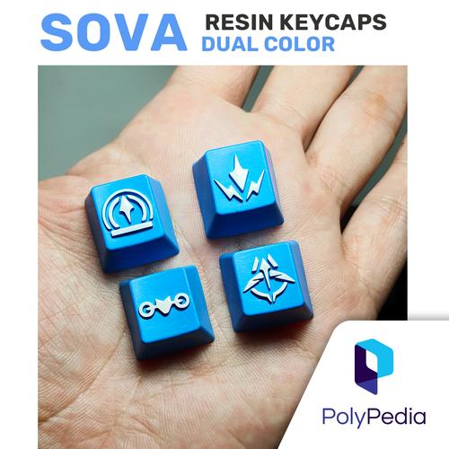 Jual Valorant Sova Resin Keycaps Dual Color keyboard mechanical ...