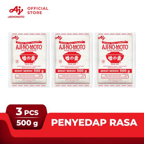 Gambar AJI-NO-MOTO® Penyedap Rasa MSG Ajinomoto 500g (3 pcs) dari Ajinomoto Official Store Kab. Tangerang Tokopedia