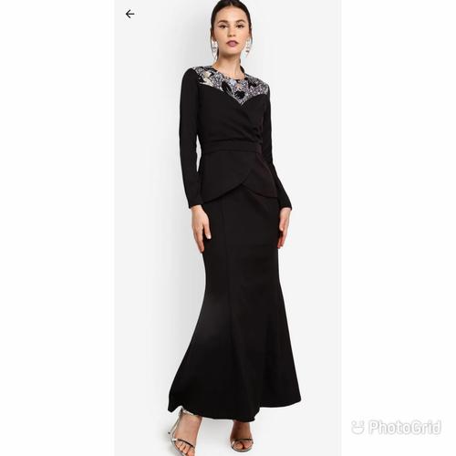 Long Dress Zalia Black Sequin Dress S 