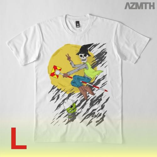 Gambar KAOS SURVEYOR MAGIC - THE WITCH, PUTIH, ready size L dari AZMTH Kota Tangerang Selatan Tokopedia