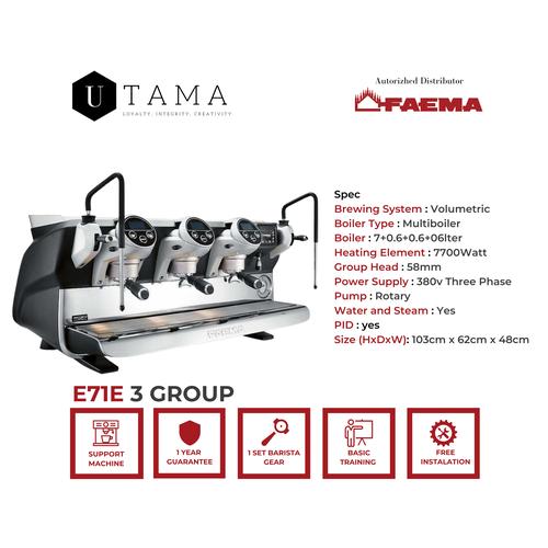 Jual espresso machine FAEMA E71 3 group 