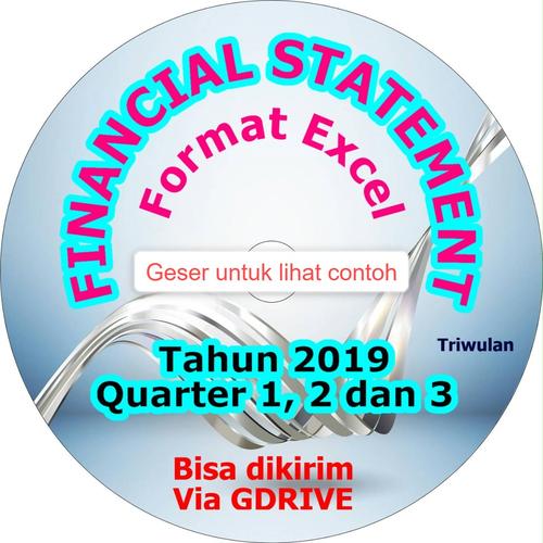Gambar Financial Statement Emiten di BEI Quarter-an Tahun 2019 Format Excel dari Data BEI Kota Semarang Tokopedia