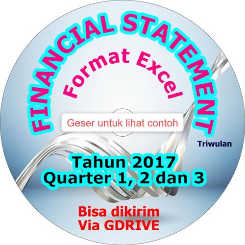 Gambar Financial Statement Emiten di BEI Quarter Tahun 2017 Format Excel dari Data BEI Kota Semarang Tokopedia