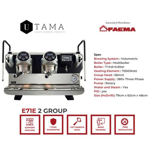 Jual espresso machine FAEMA E71 2 group (Downpayment / DP) Kota