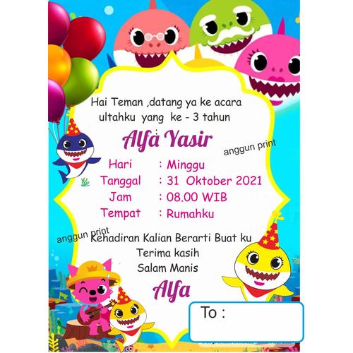 Jual Undangan Ulang Tahun - Undangan Ultah - Birthday Invitation