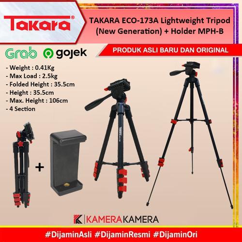 Gambar TAKARA ECO-173A Lightweight Tripod - Holder U - Combo 1 dari kamerakamera Tokopedia