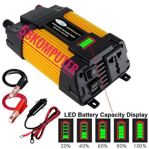 Jual Power Inverter Mobil Dc 12V/24V To Ac 220v 4000watt Model ...