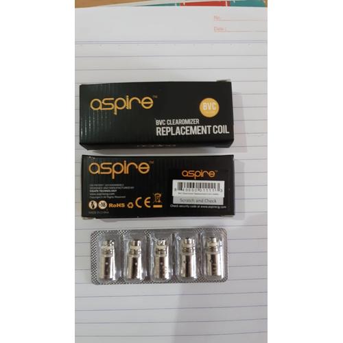 Gambar Authentic Aspire BVC Clearomizer Replacement Coil 1.6ohm dari terminal vapor Kota Malang Tokopedia