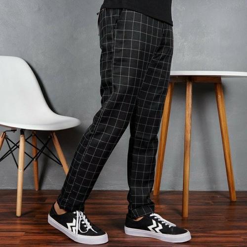 Gambar Celana Tartan Pria Kotak Kotak Panjang Slimfit Premium Original - Hitam, 28 dari SENTILING Kab. Pekalongan Tokopedia