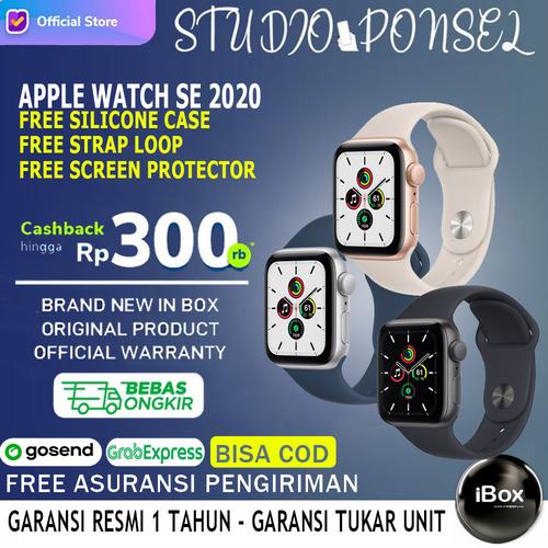 Gambar Apple Watch Series SE 2020 44mm 40mm Black Grey, White, Pink Gold 6 - 40MM NON PAKET, Silver Blue dari Studio Ponsel Jakarta Pusat Tokopedia