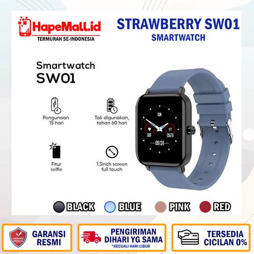 Jual STRAWBERRY SW01 SMARTWATCH GARANSI RESMI TERMURAH - Biru - Kota ...