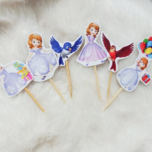 Jual cake topper ultah SOFIA set/ hiasan ulang tahun - Tambah Nama ...