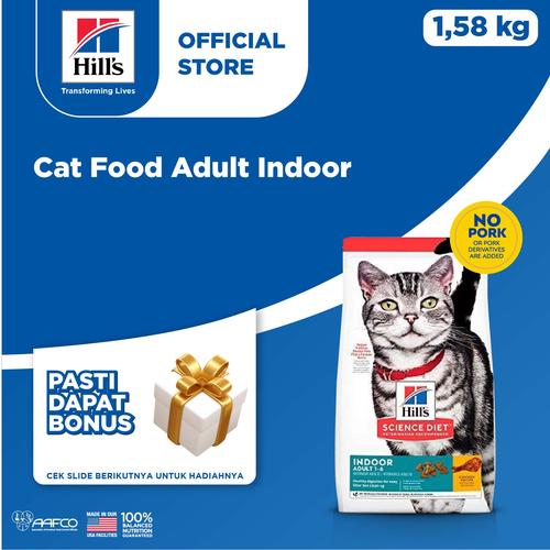 Gambar Hill's Science Diet - Feline Adult Indoor Chicken 1,58 Kg dari Hill's Pet Indonesia Jakarta Utara Tokopedia
