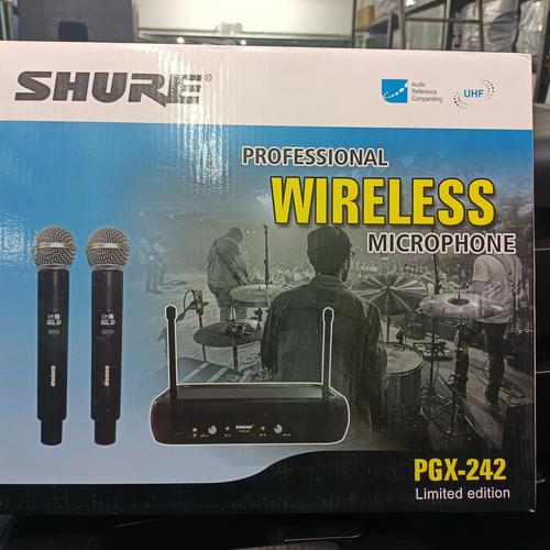 Jual Mic Microphone Wireless Shure PGX242 PGX 242 HANDLE Terbaru