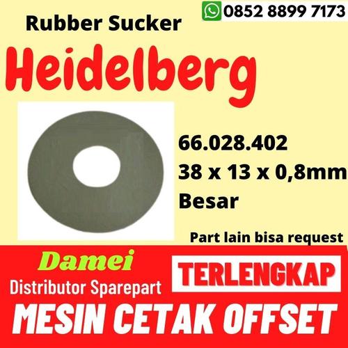 Gambar Rubber Sucker Heidelberg Spare Part Mesin Cetak Percetakan Offset - 38 x 13 x 0,8mm dari Damei Spare Part Mesin Cetak Offset Print Heidelberg Jakarta undefined Tokopedia