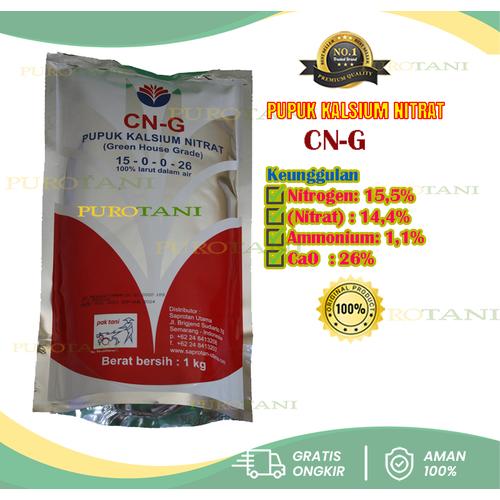 Gambar Pupuk CNG CN-G Kalsium Nitrat Pak Tani 1 KG dari Purotani.ID Kab. Purworejo Tokopedia