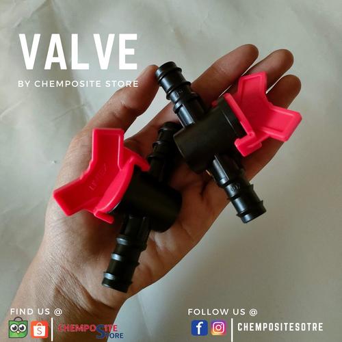Jual infusion valve kran plastik carbon fiber vacuum infusion process 1 PCS Kota Surabaya