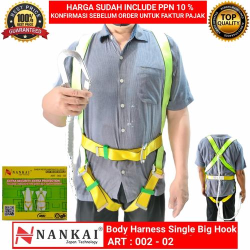 Gambar Safety Belt Full Body - Body Harness Single Hook Besar, Nankai dari Global Teknik Medan Kota Medan Tokopedia